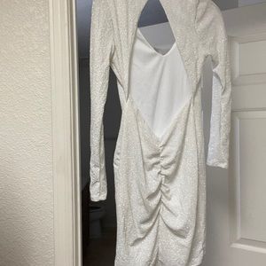 White sparkle dress